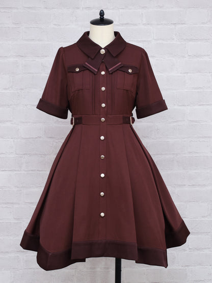 Shadow Hem バイカラーワンピース ボルドー（Bordeaux） FREE ｜Amavel（アマベル）公式サイト