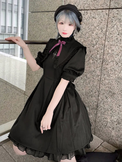Holy Crossフリルワンピース ブラック（Black） FREE ｜Amavel（アマベル）公式サイト
