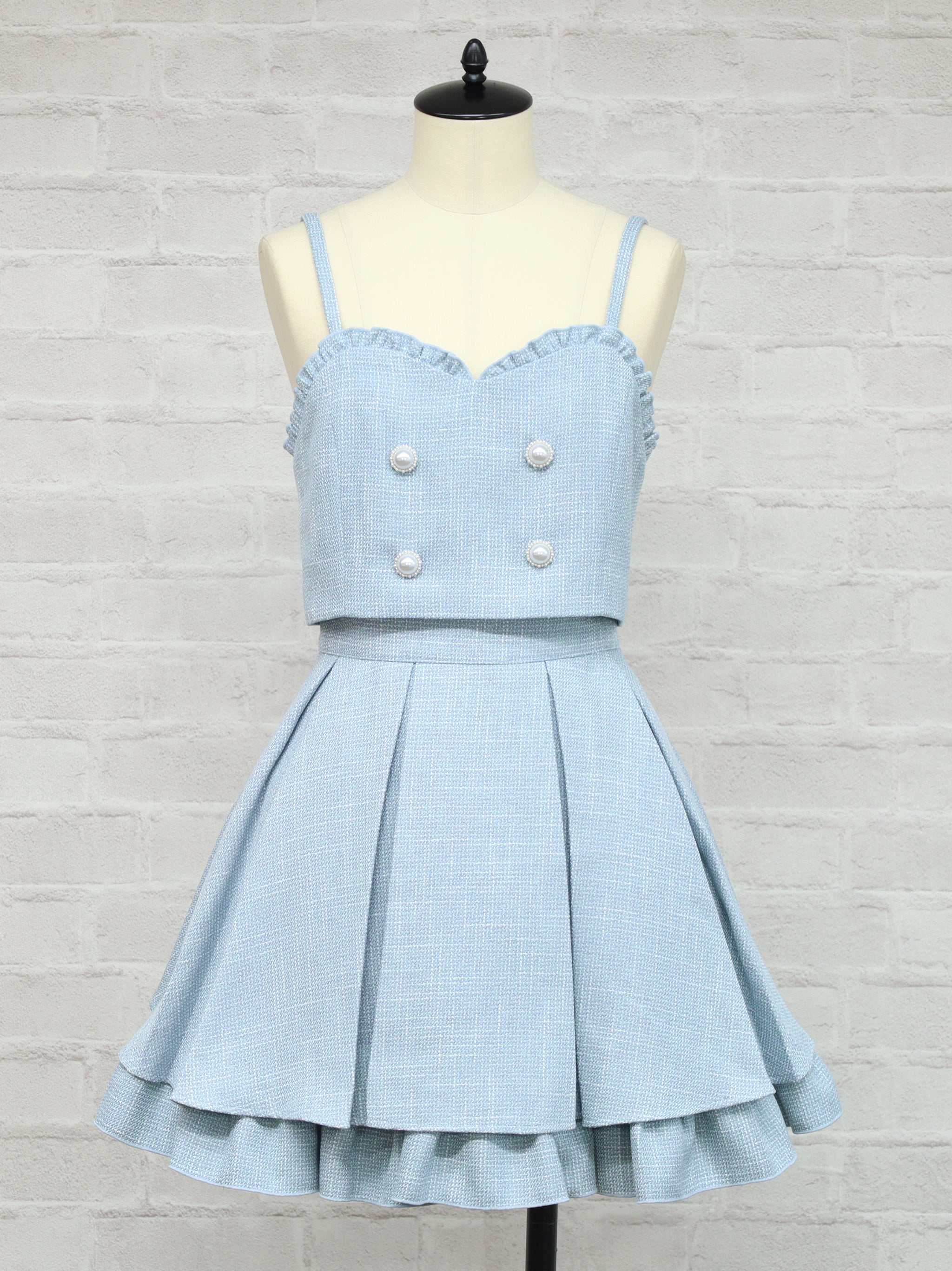 Sugar Tweed ビスチェ＆スカートセットアップ