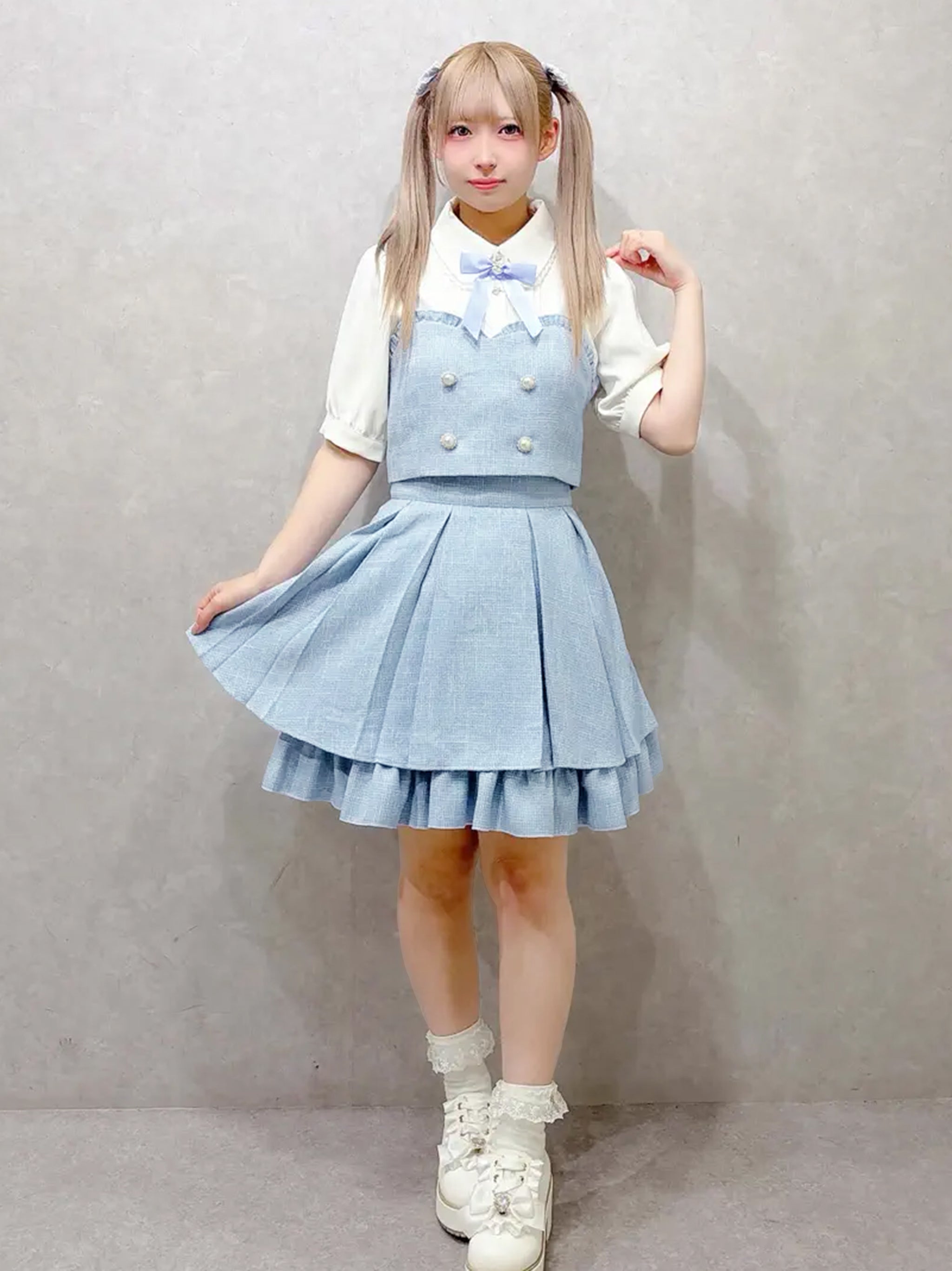Sugar Tweed ビスチェ＆スカートセットアップ