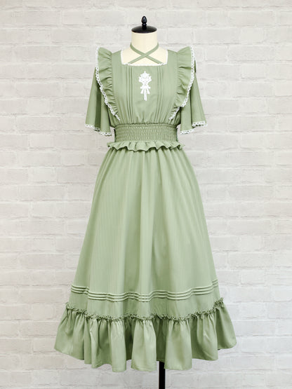 Feminine Bouquet ロングワンピース ミントグリーン（Mint Green） FREE ｜Amavel（アマベル）公式サイト