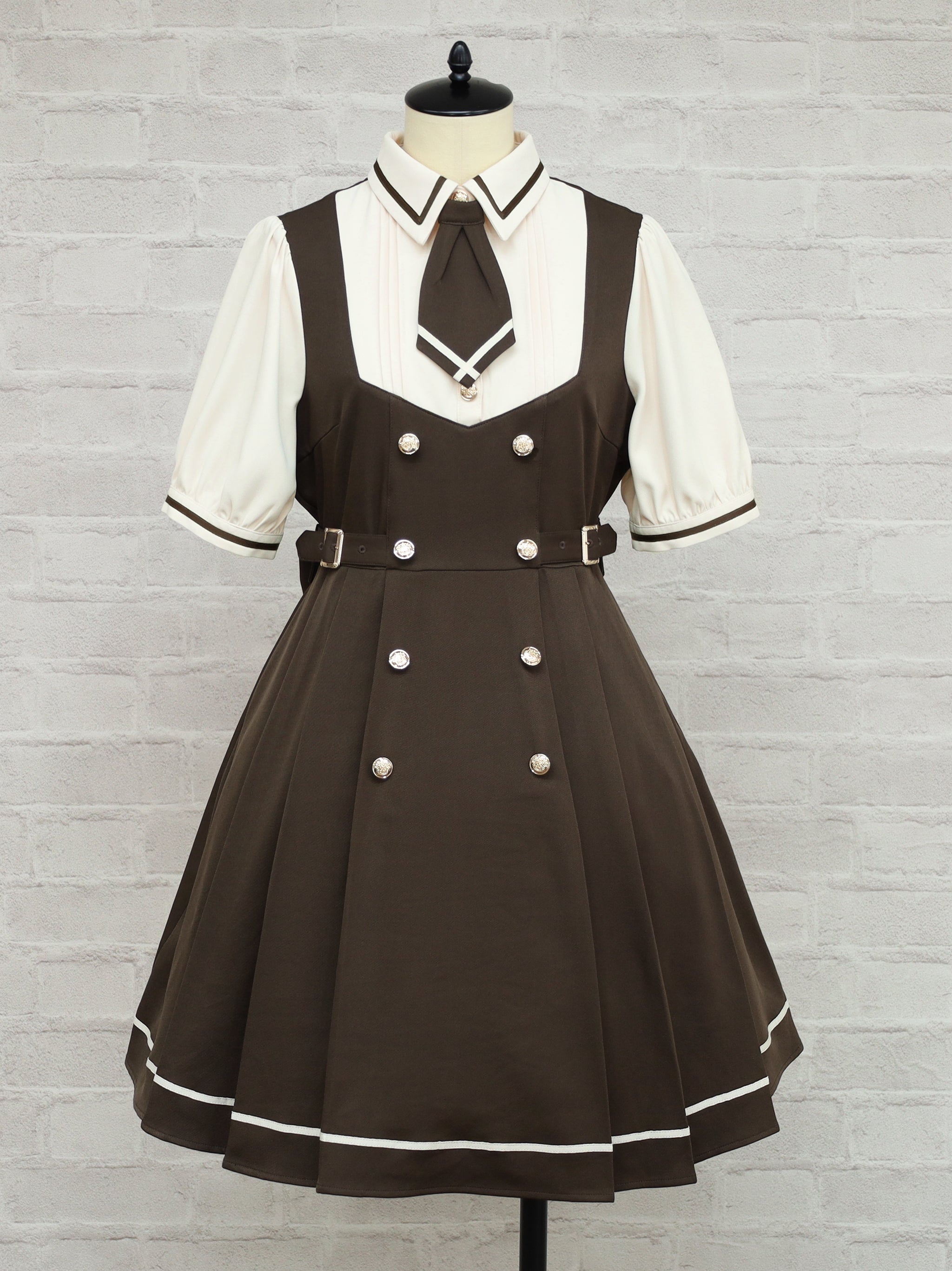 Preppy Line ネクタイ付きワンピース