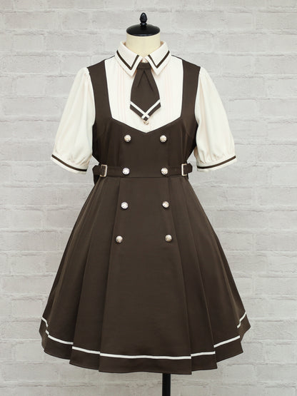 Preppy Line ネクタイ付きワンピース