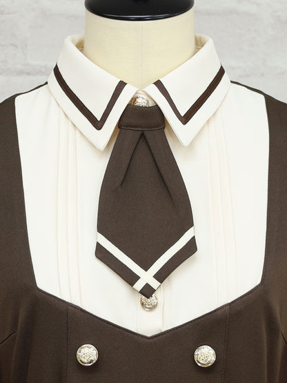 Preppy Line ネクタイ付きワンピース