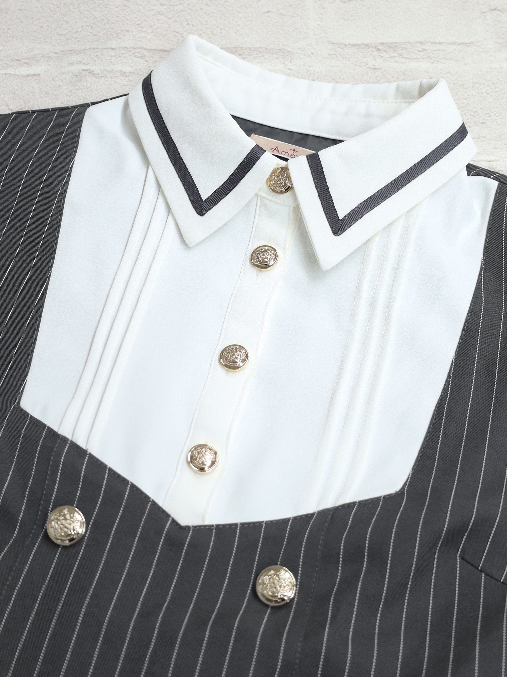 Preppy Line ネクタイ付きワンピース