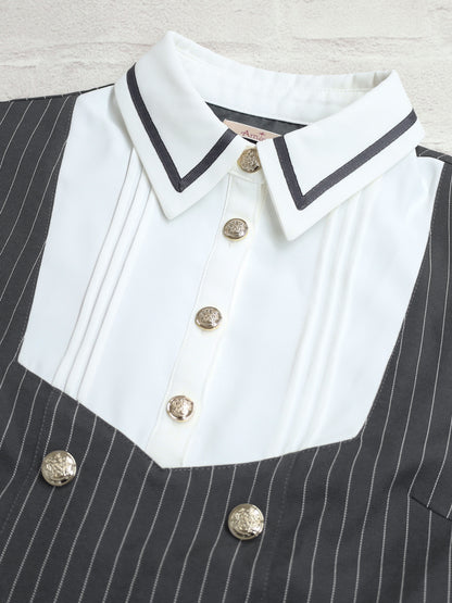 Preppy Line ネクタイ付きワンピース