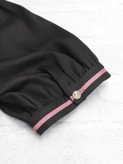 Chouchou Check セットアップ風セーラーワンピース