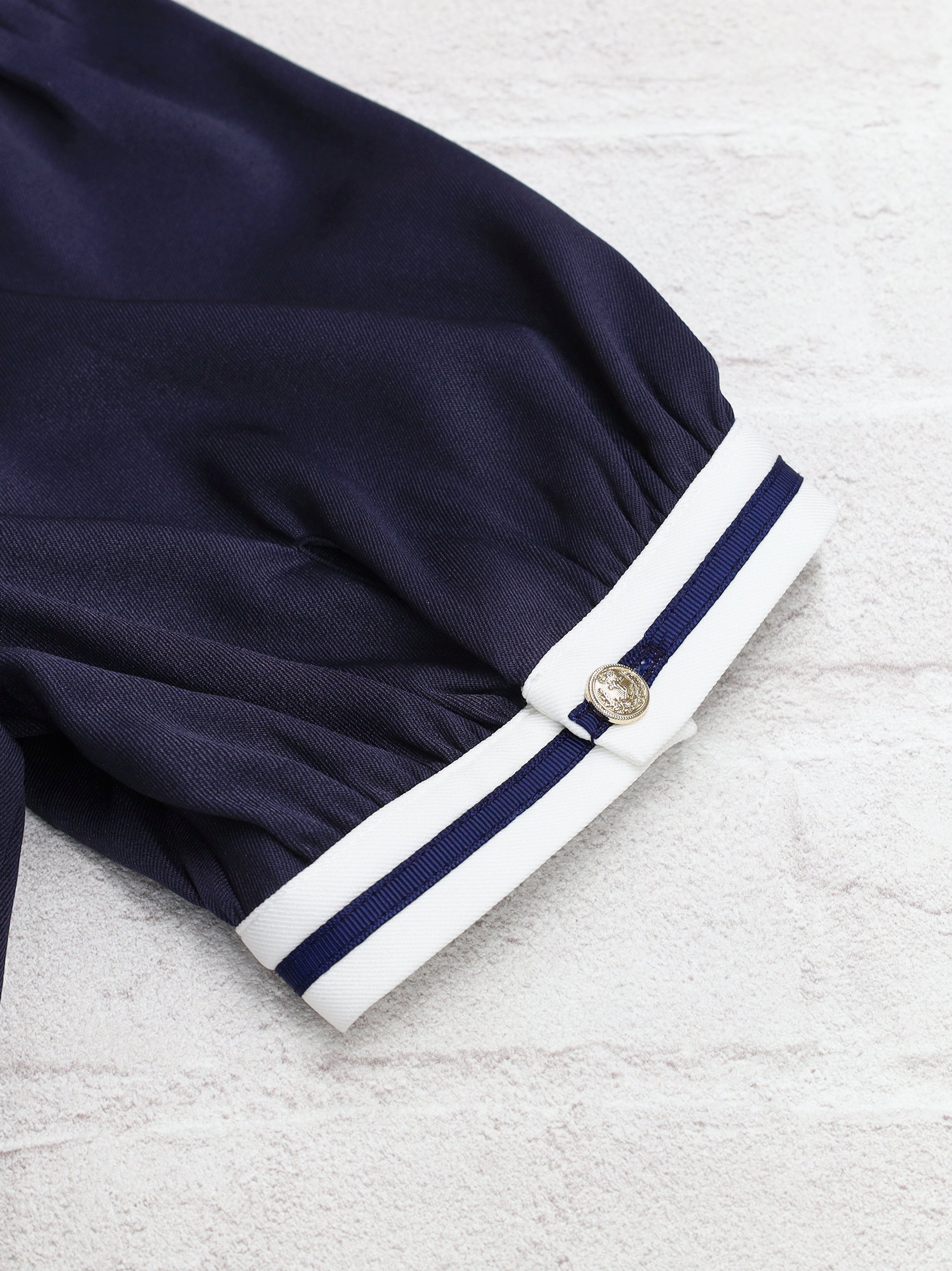Chouchou Check セットアップ風セーラーワンピース