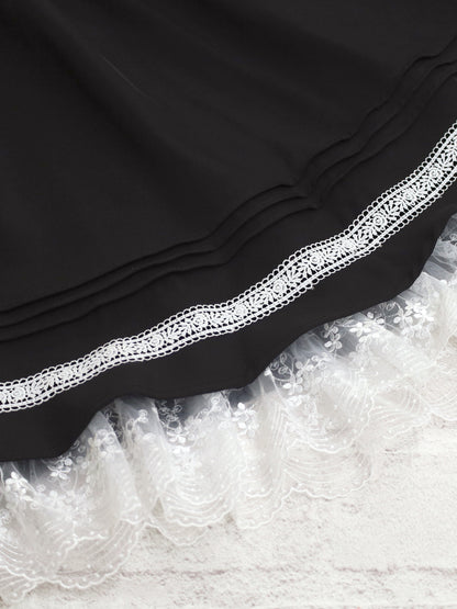 Lace Belle バイカラーワンピース