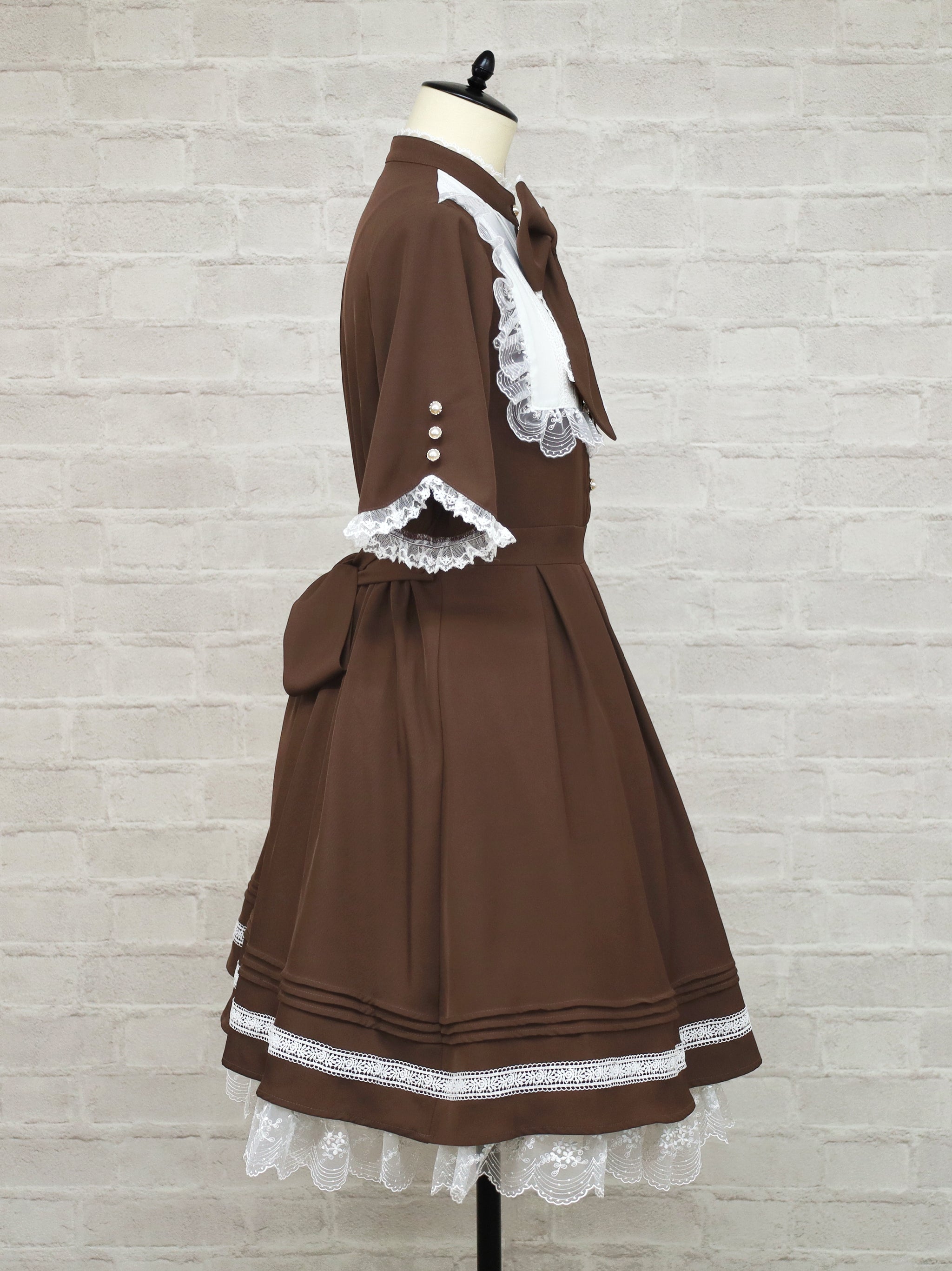 Lace Belle バイカラーワンピース