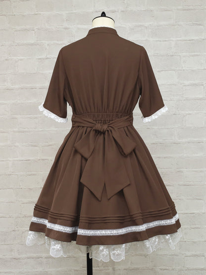 Lace Belle バイカラーワンピース