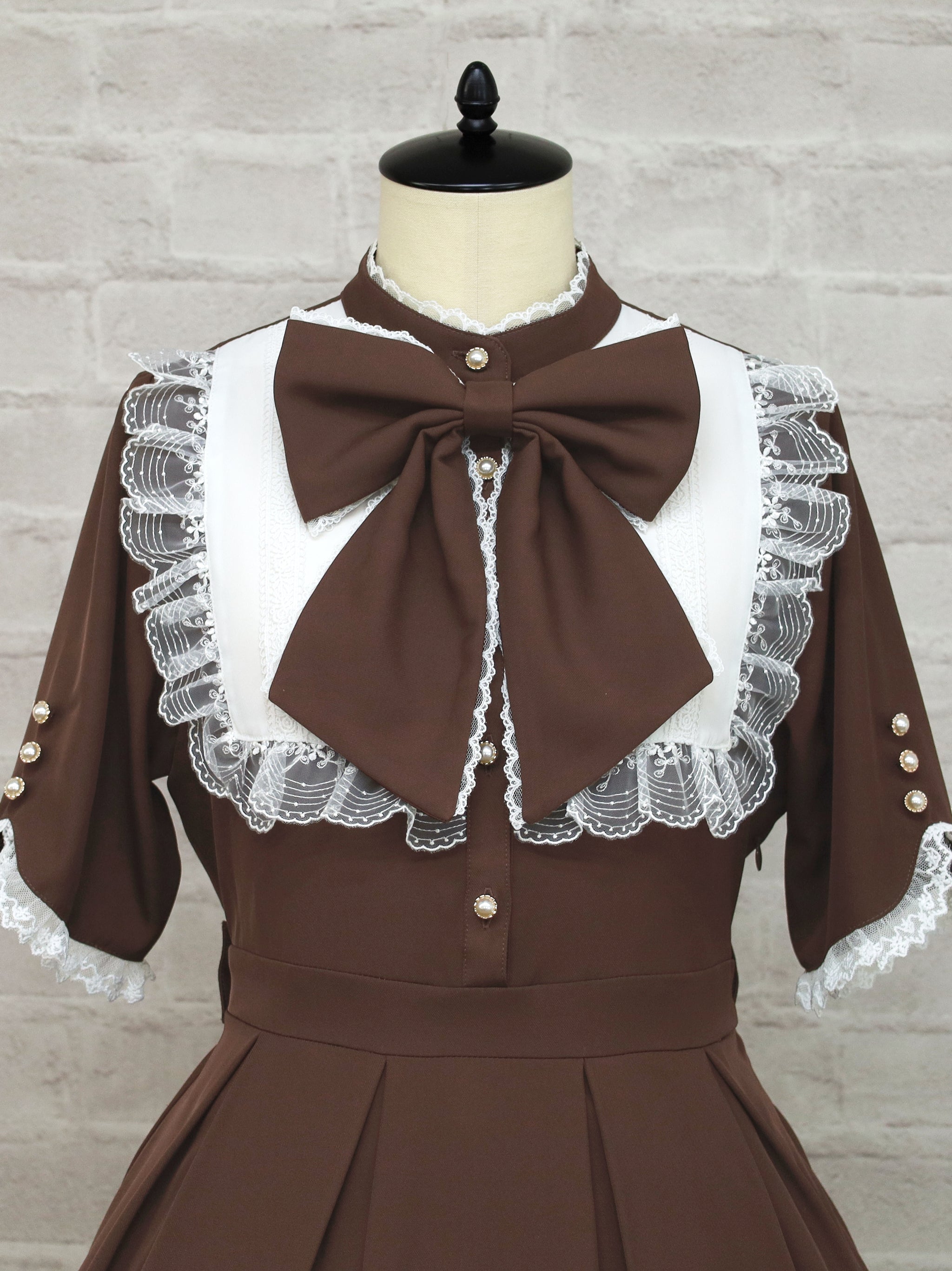 Lace Belle バイカラーワンピース