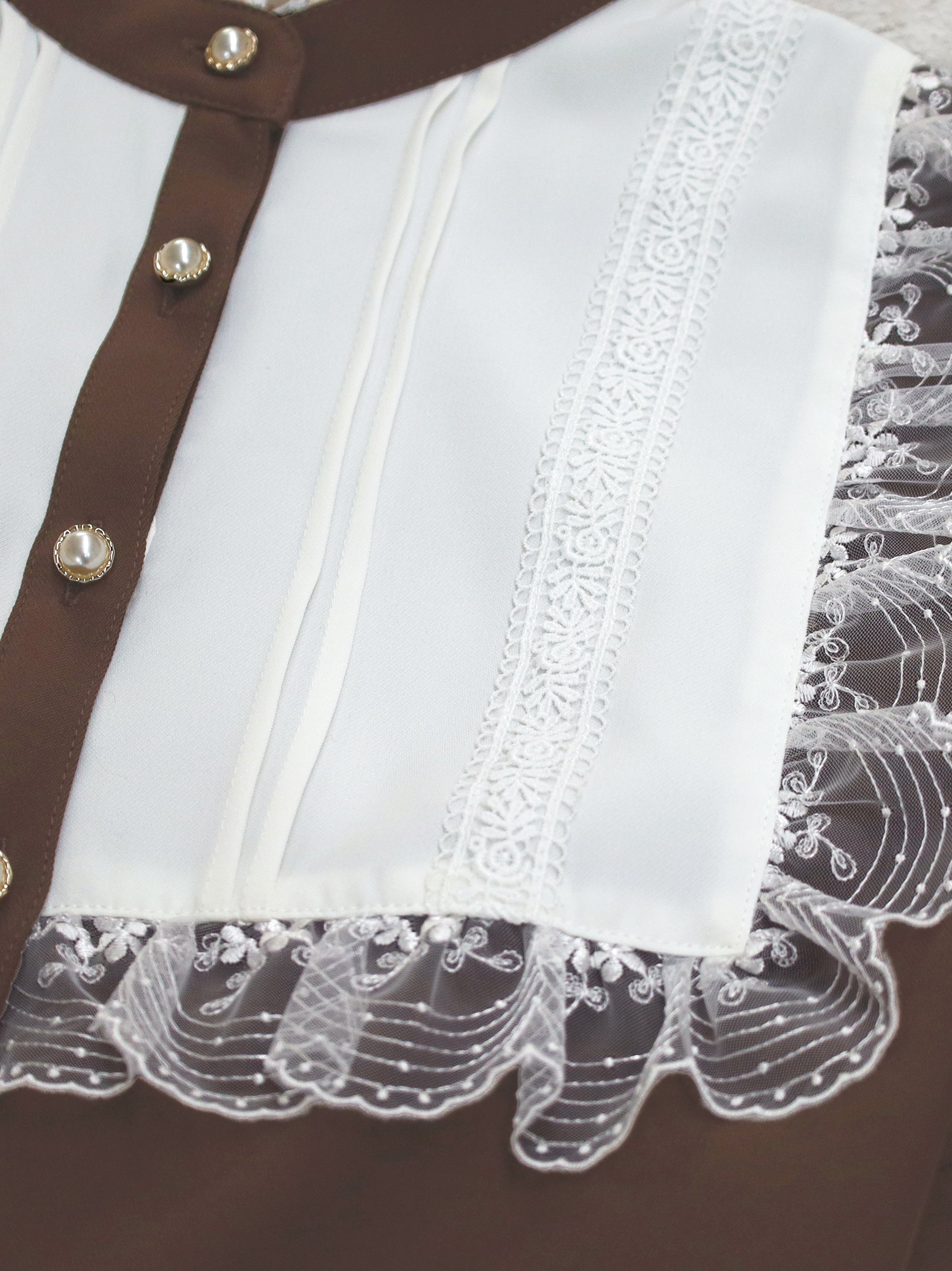 Lace Belle バイカラーワンピース