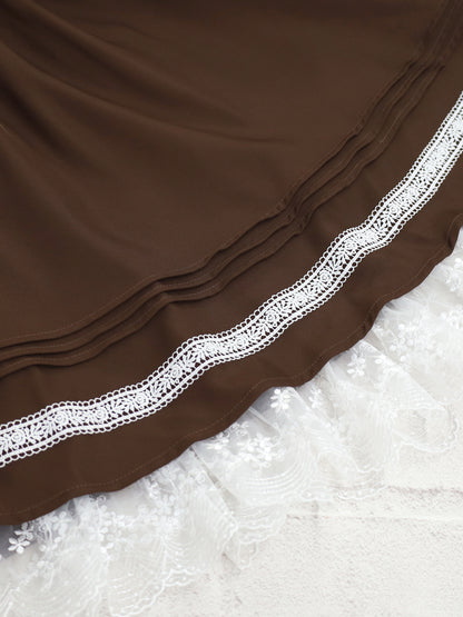 Lace Belle バイカラーワンピース