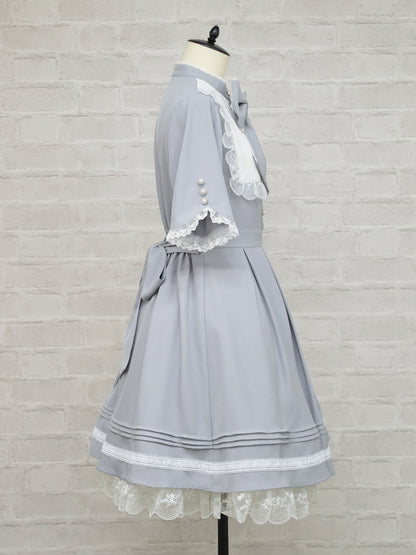 Lace Belle バイカラーワンピース