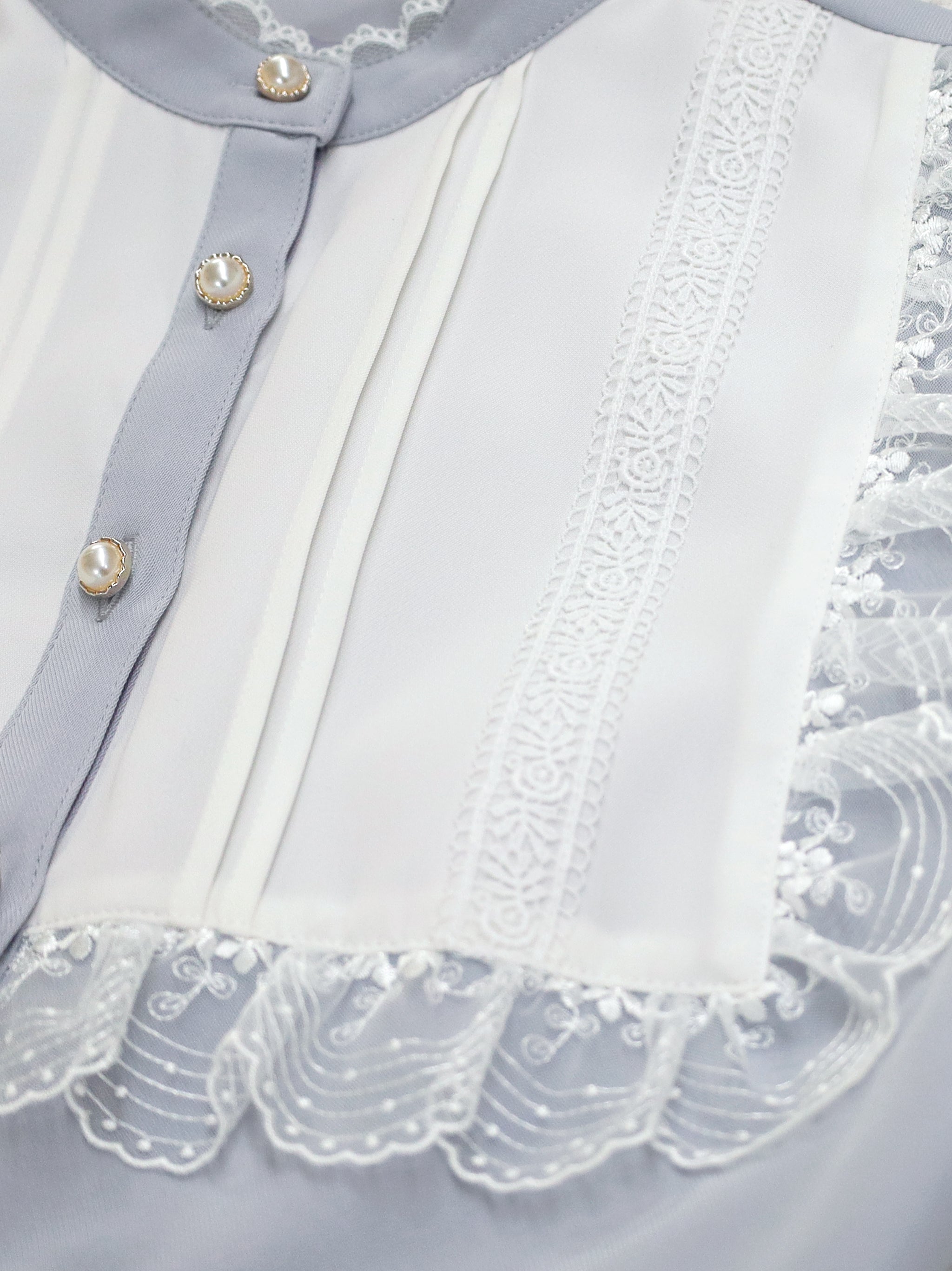 Lace Belle バイカラーワンピース