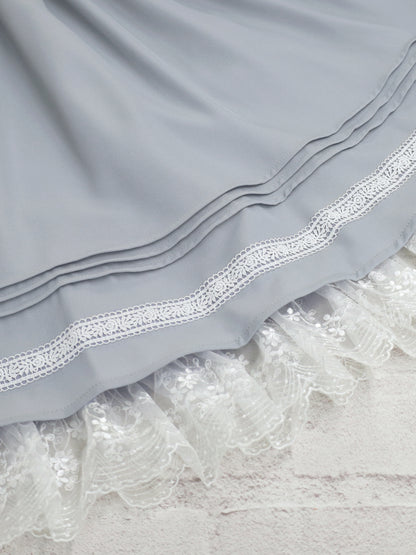 Lace Belle バイカラーワンピース