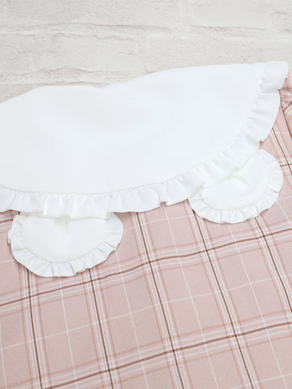 【メンバーズセール対象】Teddy Check Aラインワンピース