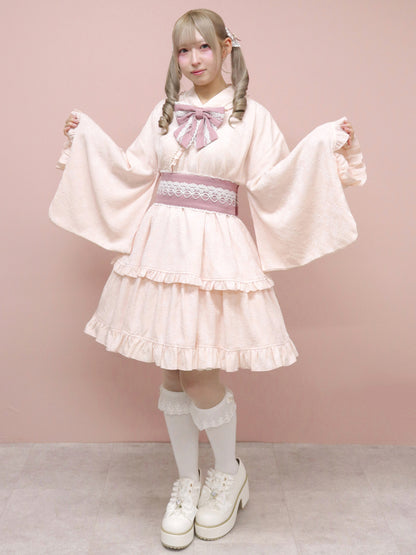 【メンバーズセール対象】はなてまり浴衣ワンピース ピンク（Pink） FREE ｜Amavel（アマベル）公式サイト