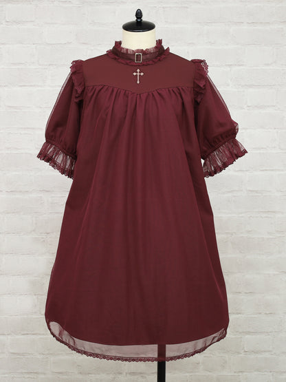 Rosary Veil Aラインワンピース ボルドー（Bordeaux） FREE ｜Amavel（アマベル）公式サイト