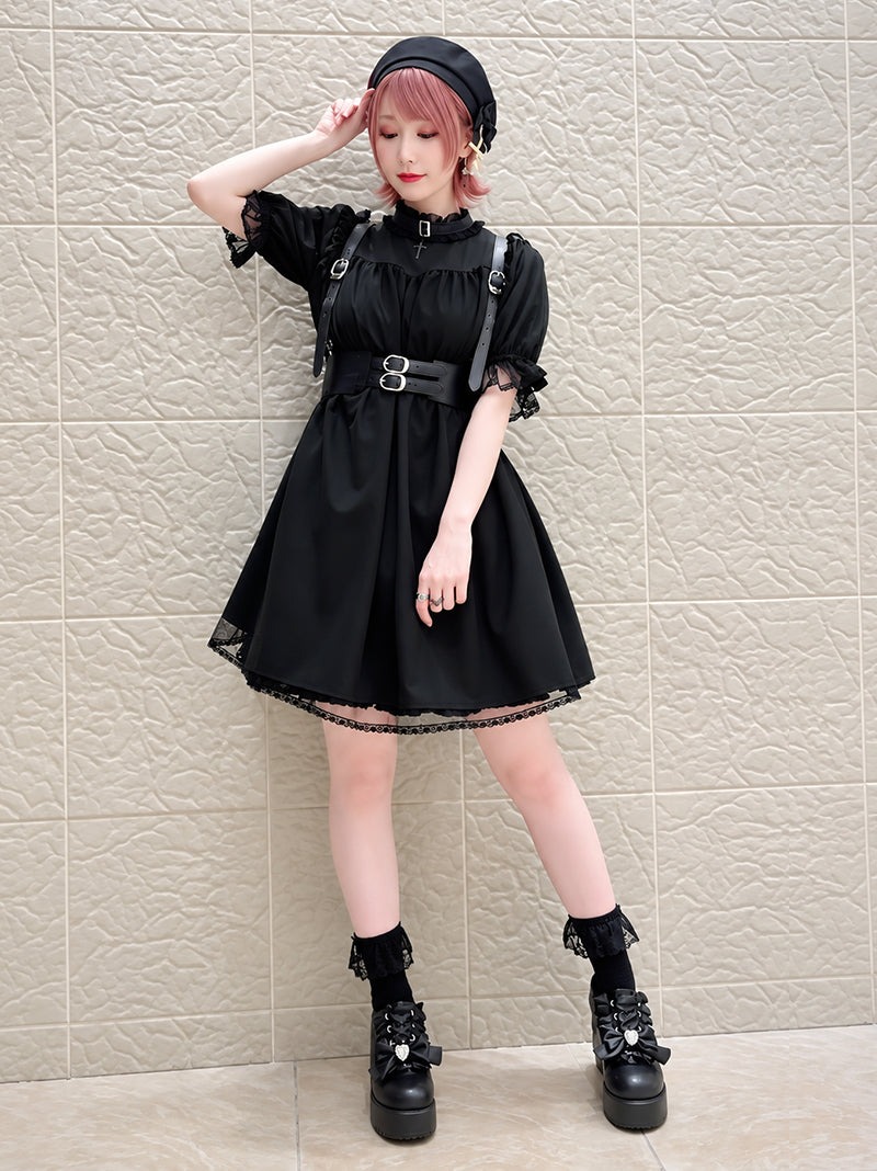Rosary Veil Aラインワンピース ブラック（Black） FREE ｜Amavel（アマベル）公式サイト