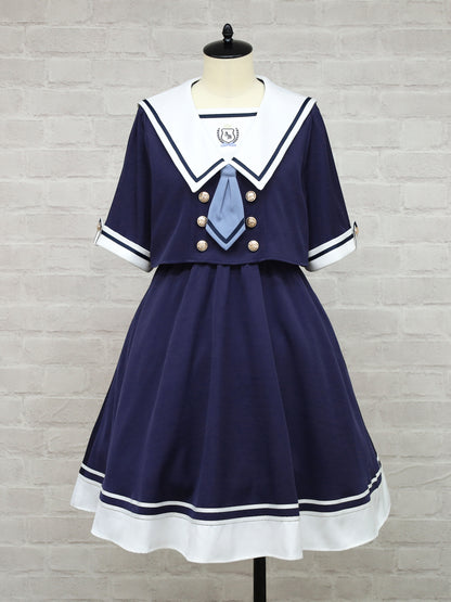 Crown Girl セットアップ風セーラーワンピース ネイビー（Navy） FREE ｜Amavel（アマベル）公式サイト