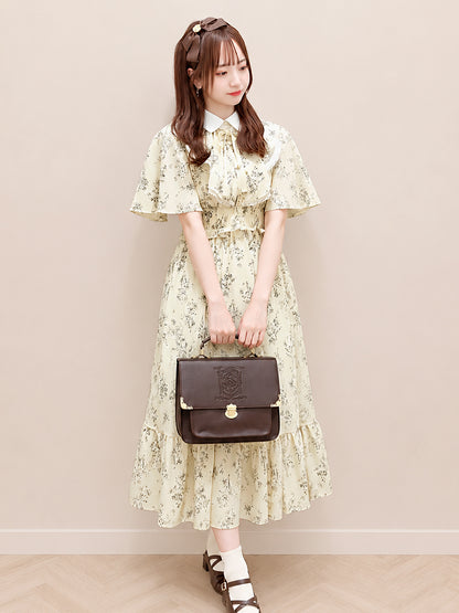 Floral Pattern ロングワンピース