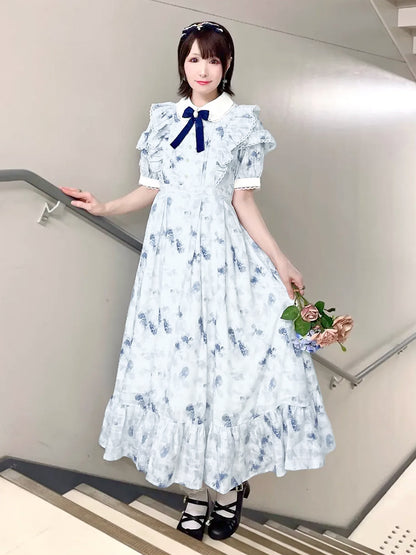 Girly Flower ロング丈ワンピース