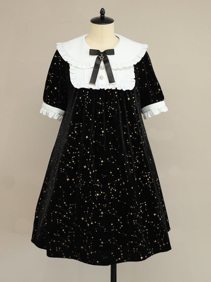 Twinkle Stellarium ベロアAラインワンピース ブラック（Black） FREE ｜Amavel（アマベル）公式サイト