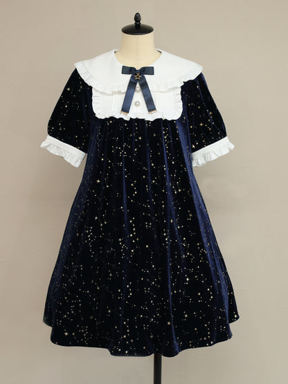 Twinkle Stellarium ベロアAラインワンピース ネイビー（Navy） FREE ｜Amavel（アマベル）公式サイト