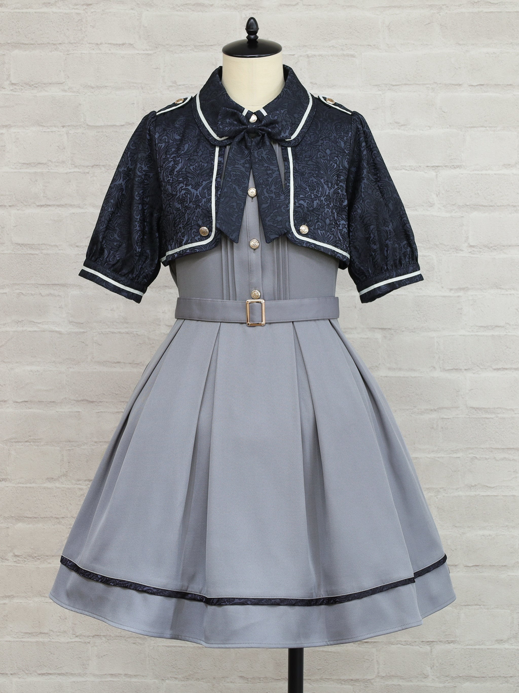 Brave Heart ジャガードワンピース ネイビー（Navy） FREE ｜Amavel（アマベル）公式サイト