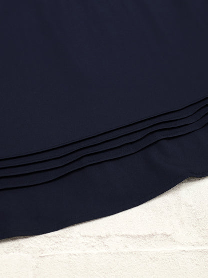 Classical Line セットアップ風ミドル丈ワンピース