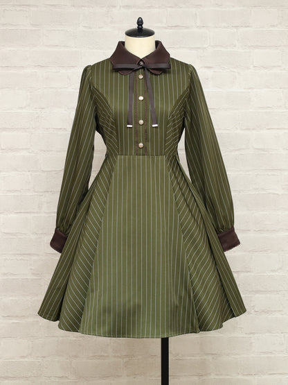 College Stripe ワンピース