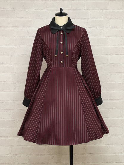 College Stripe ワンピース