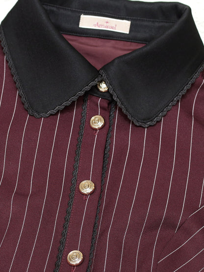 College Stripe ワンピース
