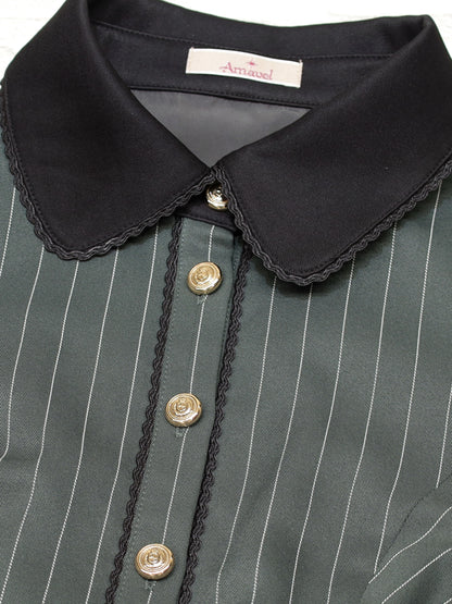 College Stripe ワンピース