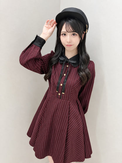 College Stripe ワンピース