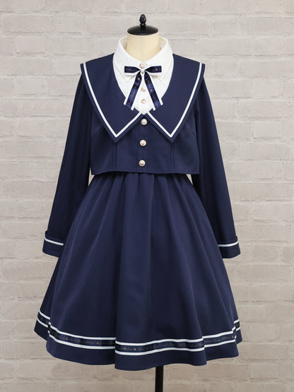 Classic Sailor セットアップ風ワンピース ネイビー（Navy） FREE ｜Amavel（アマベル）公式サイト