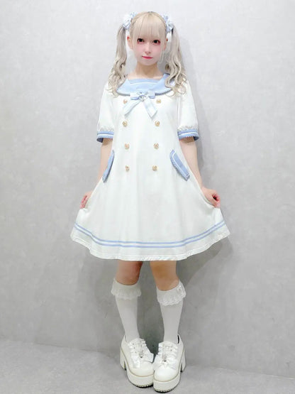 Marchen Marine Aラインワンピース サックス（SaxeBlue） FREE ｜Amavel（アマベル）公式サイト