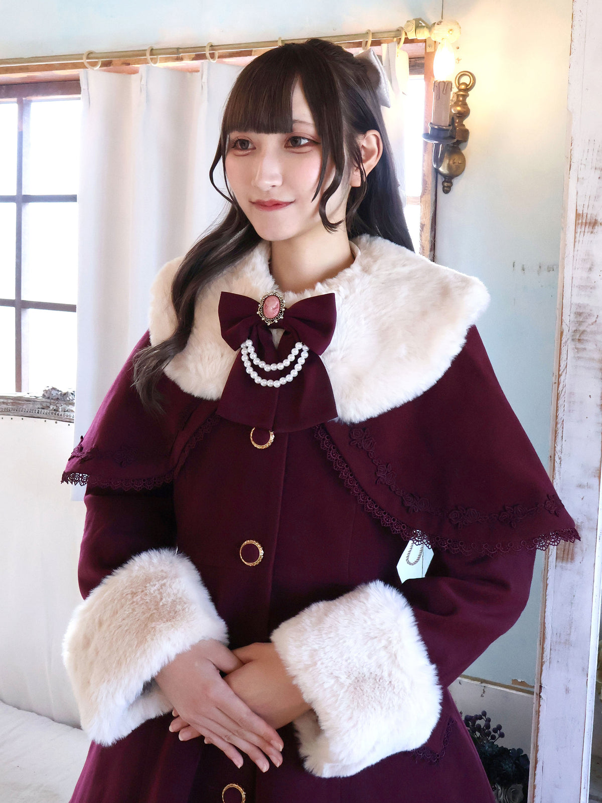 Antique Doll ケープロングコート