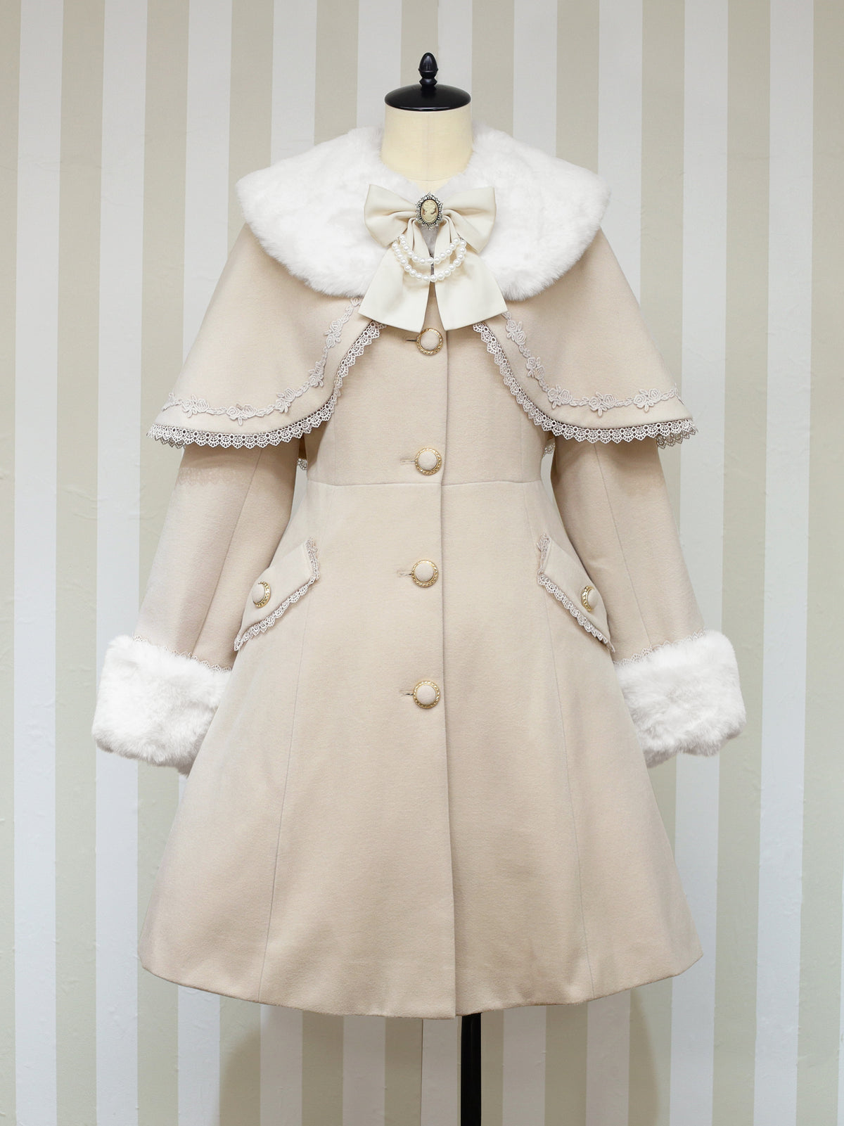 Antique Doll ケープロングコート