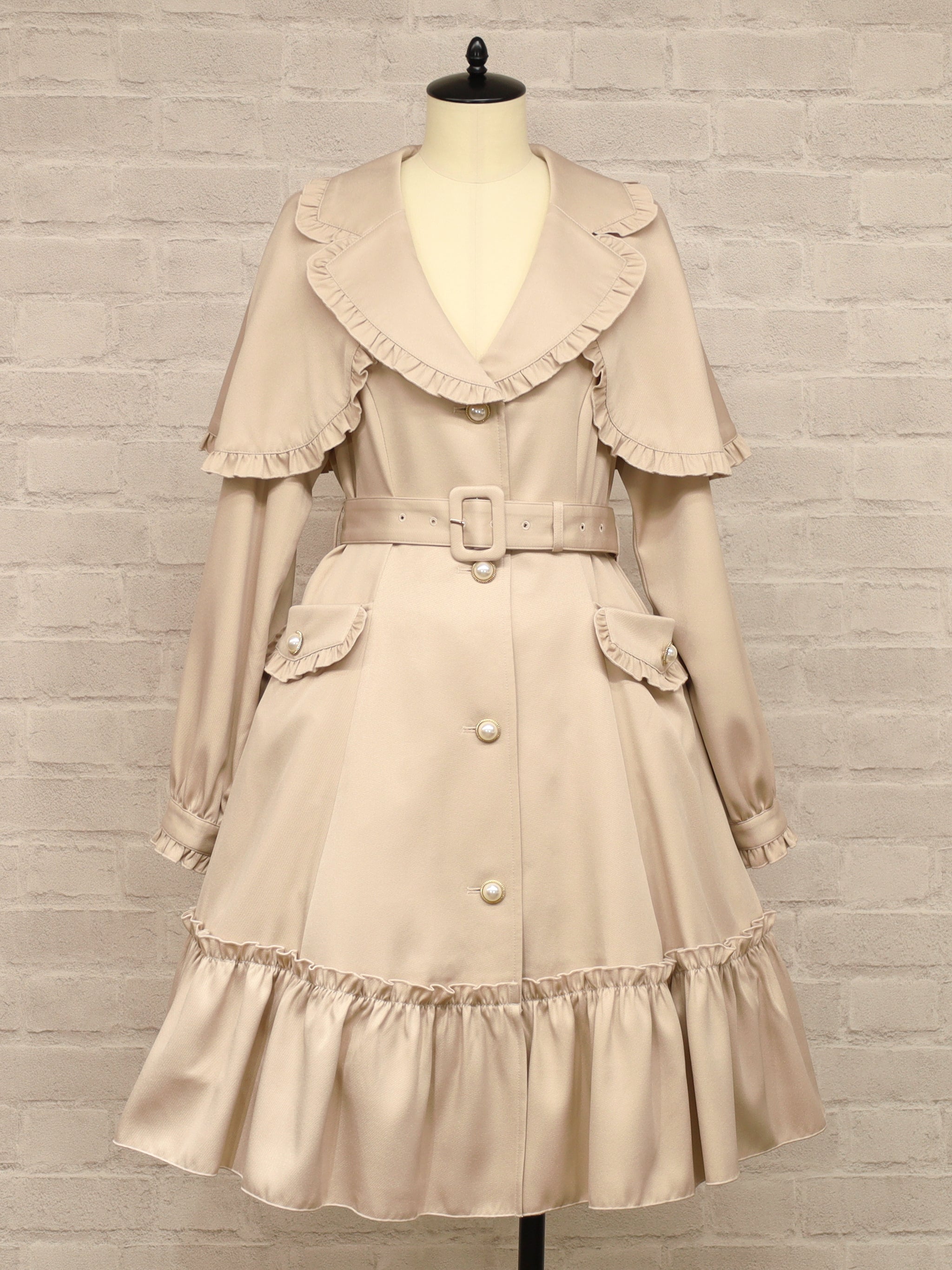 Sweet Frill トレンチコート ベージュ（Beige） FREE ｜Amavel（アマベル）公式サイト