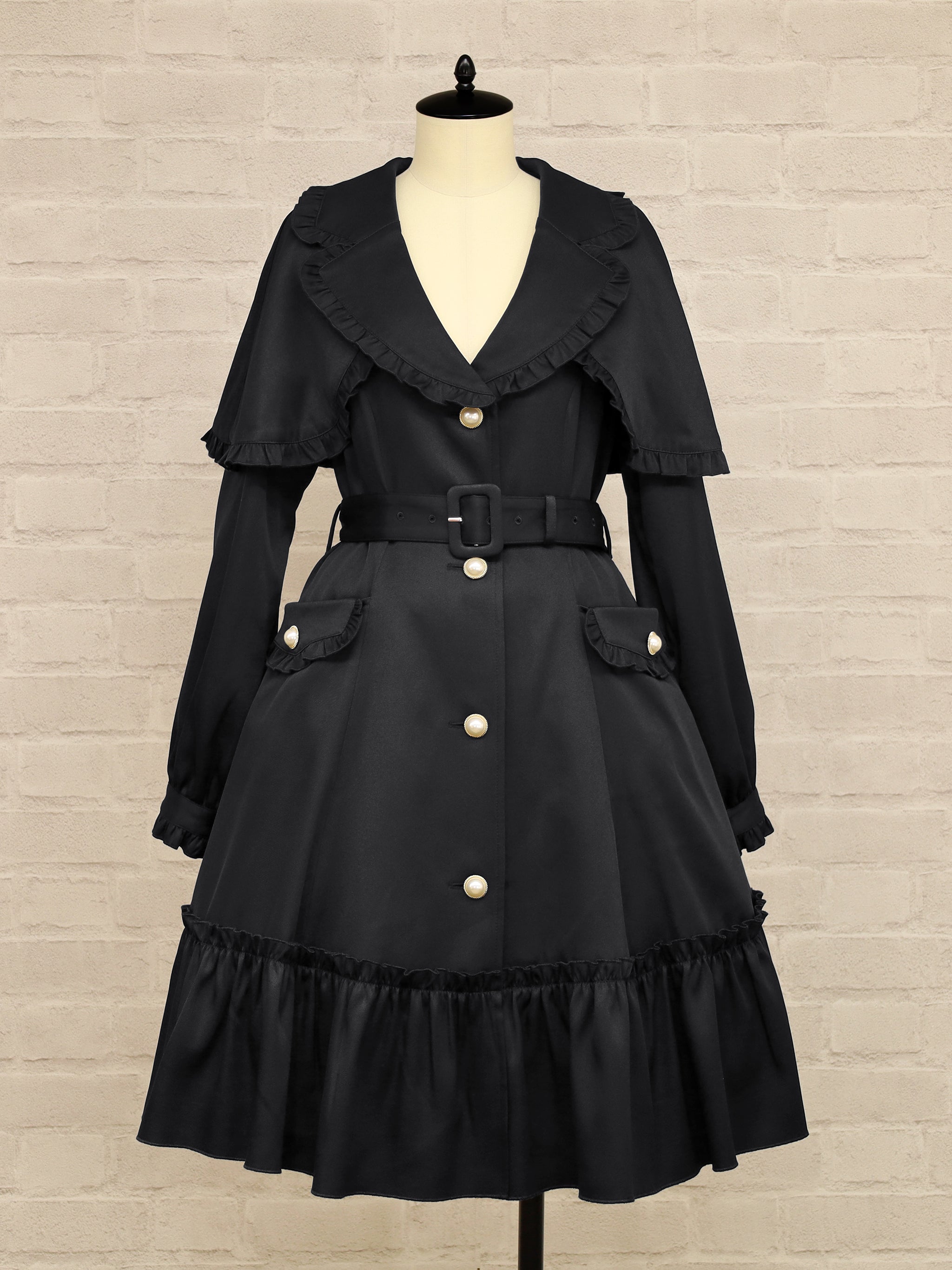 Sweet Frill トレンチコート ネイビー（Navy） FREE ｜Amavel（アマベル）公式サイト