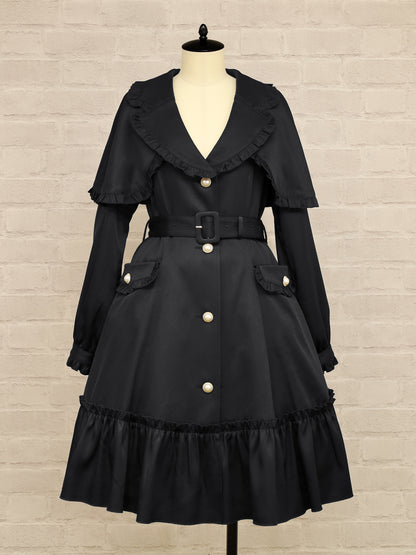 Sweet Frill トレンチコート ネイビー（Navy） FREE ｜Amavel（アマベル）公式サイト