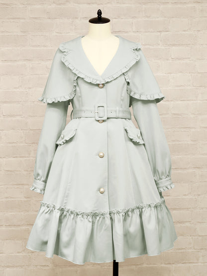 Sweet Frill トレンチコート サックス（SaxeBlue） FREE ｜Amavel（アマベル）公式サイト