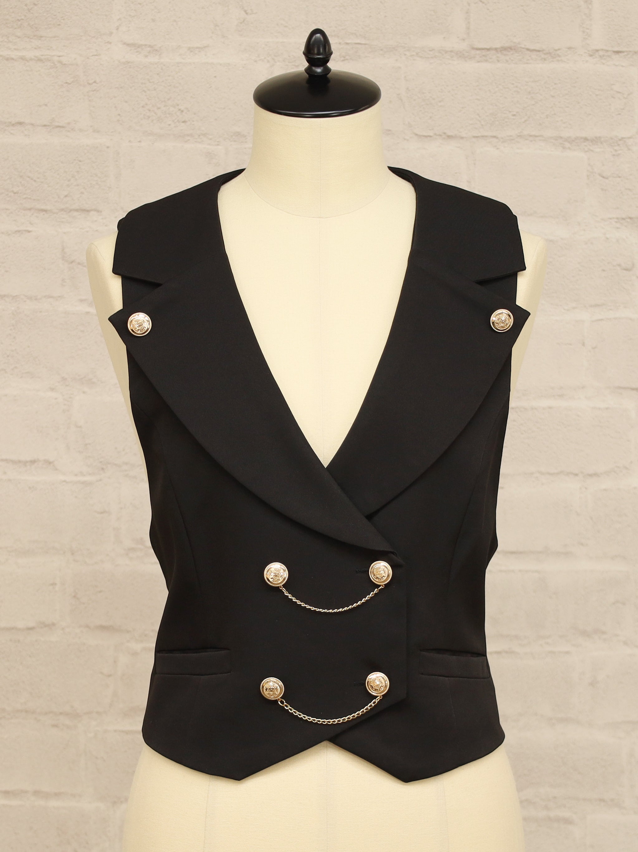 Stately Emblem ベスト ブラック（Black） FREE ｜Amavel（アマベル）公式サイト