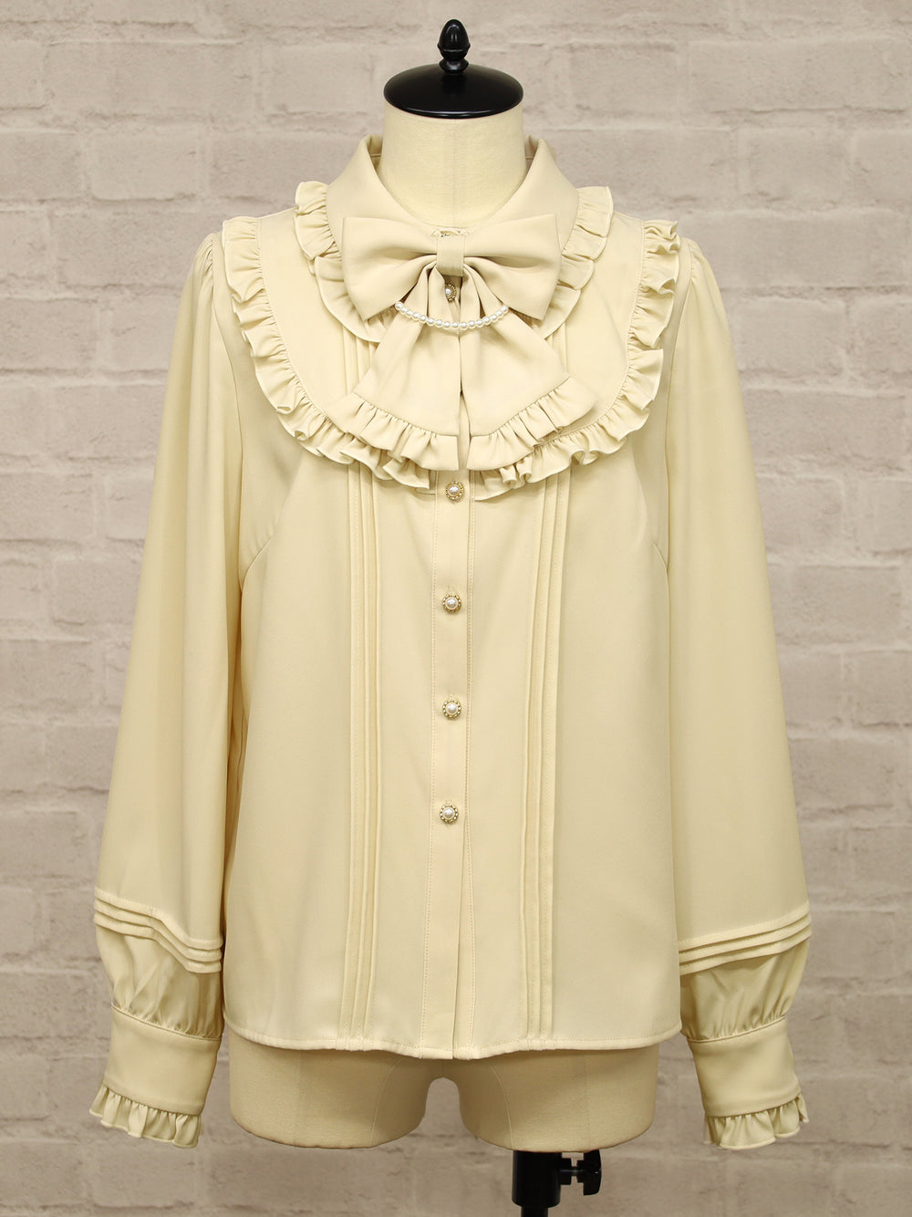 【選べるセットフェア対象】パールリボンブラウス ベージュ（Beige） FREE ｜Amavel（アマベル）公式サイト