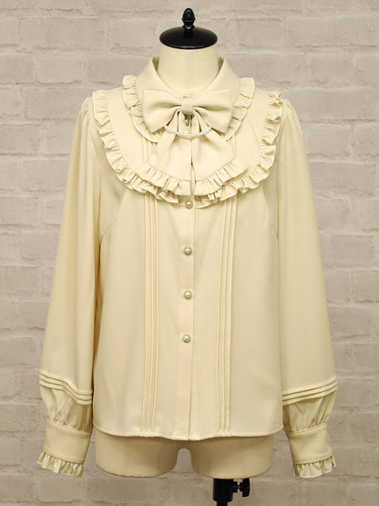 【選べるセットフェア対象】パールリボンブラウス ベージュ（Beige） FREE ｜Amavel（アマベル）公式サイト