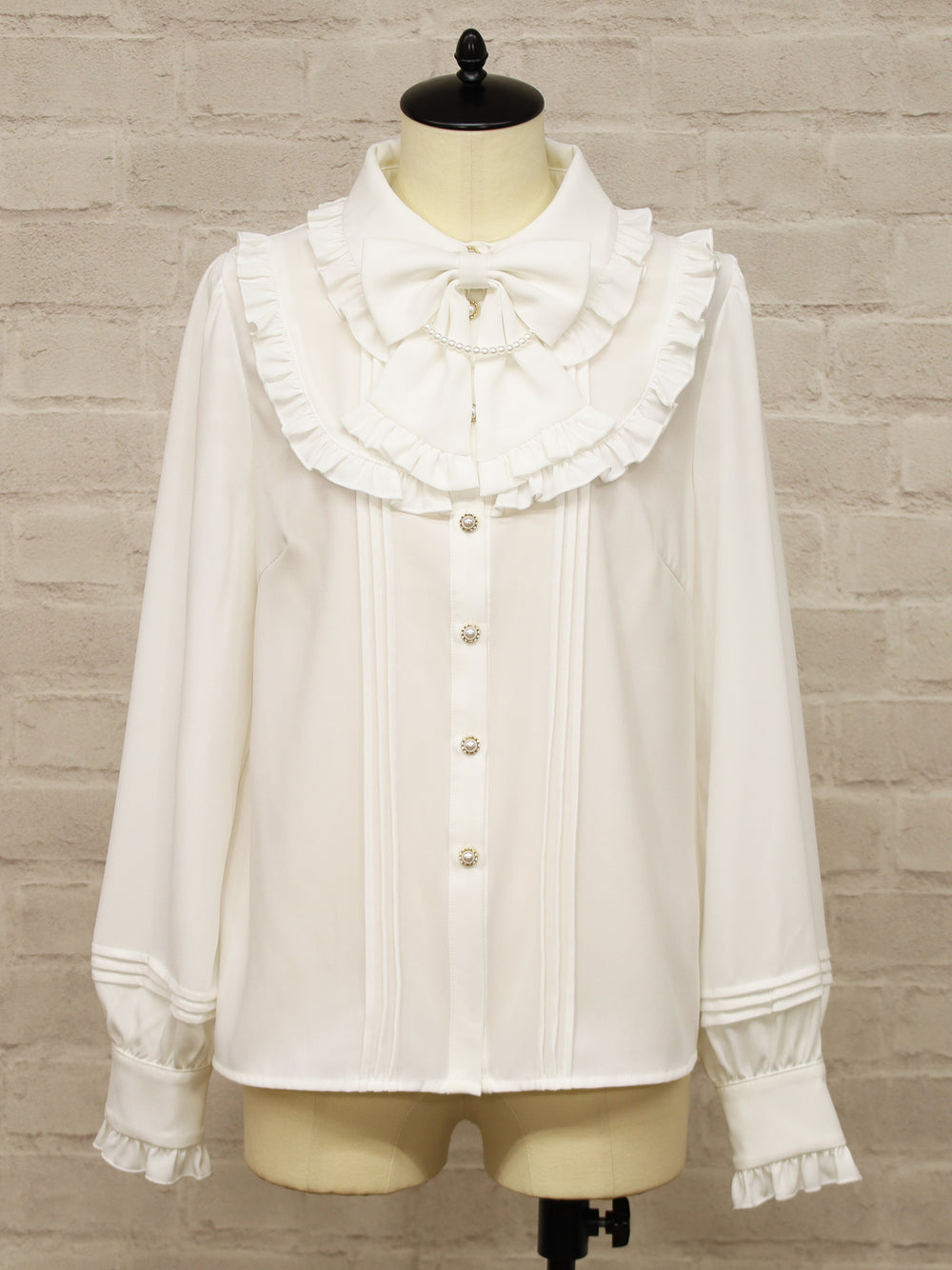 【選べるセットフェア対象】パールリボンブラウス アイボリー（Ivory） FREE ｜Amavel（アマベル）公式サイト