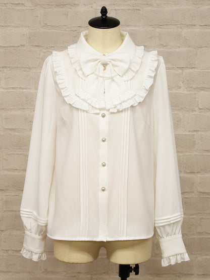 【選べるセットフェア対象】パールリボンブラウス アイボリー（Ivory） FREE ｜Amavel（アマベル）公式サイト